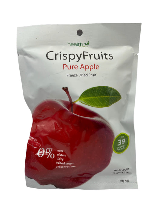 Freeze Dried Pure Apple 10 grams, snack on the run pack