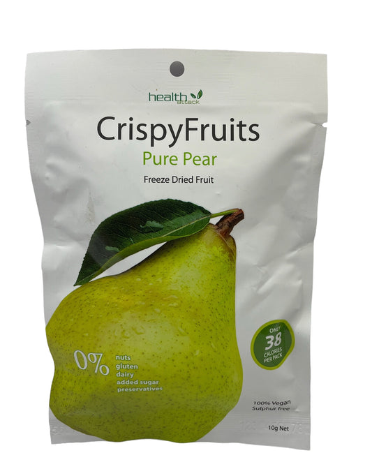 Freeze Dried Pure Pear 10 grams, snack on the run pack