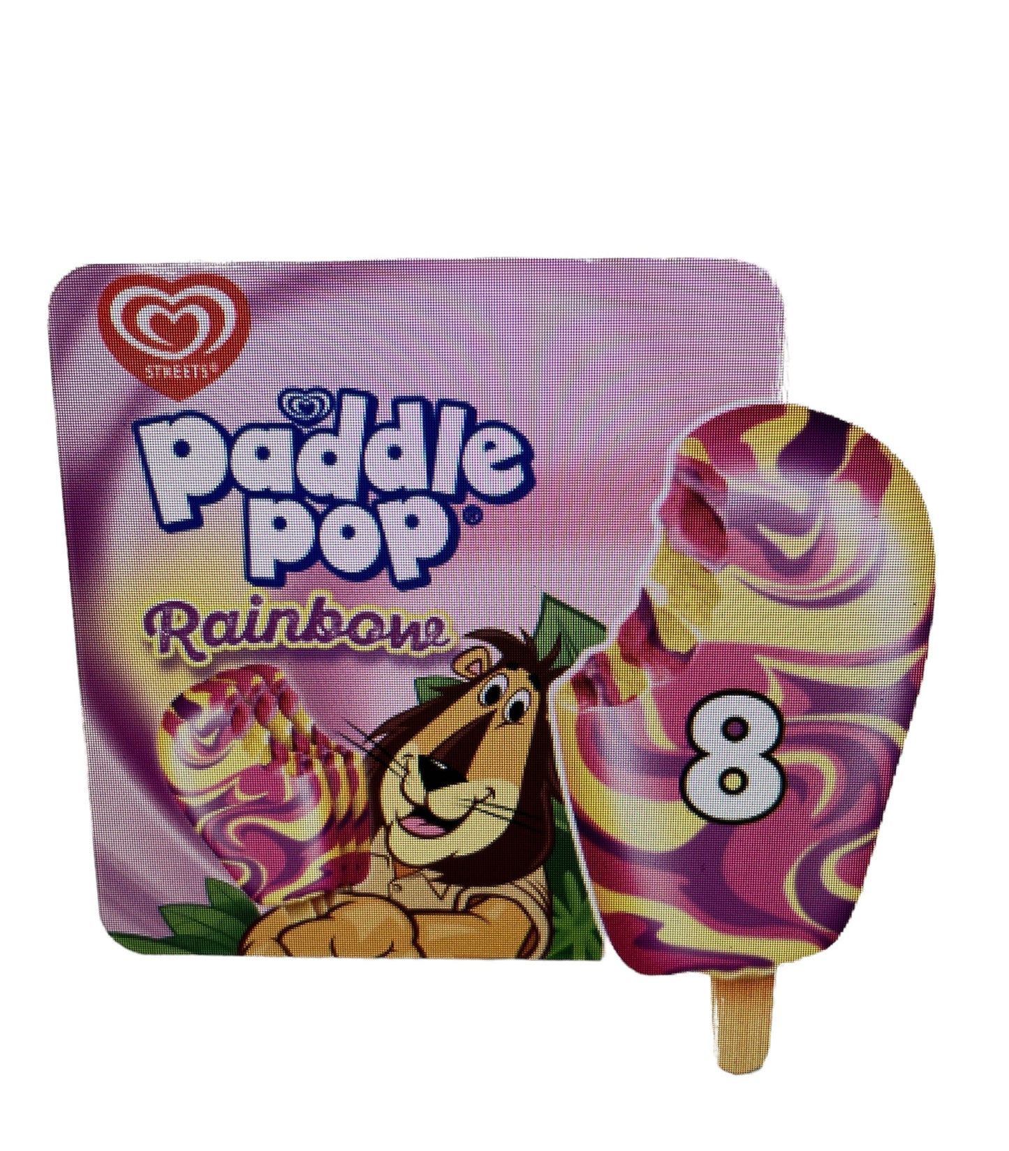 Freeze Dried Rainbow Paddle Pop