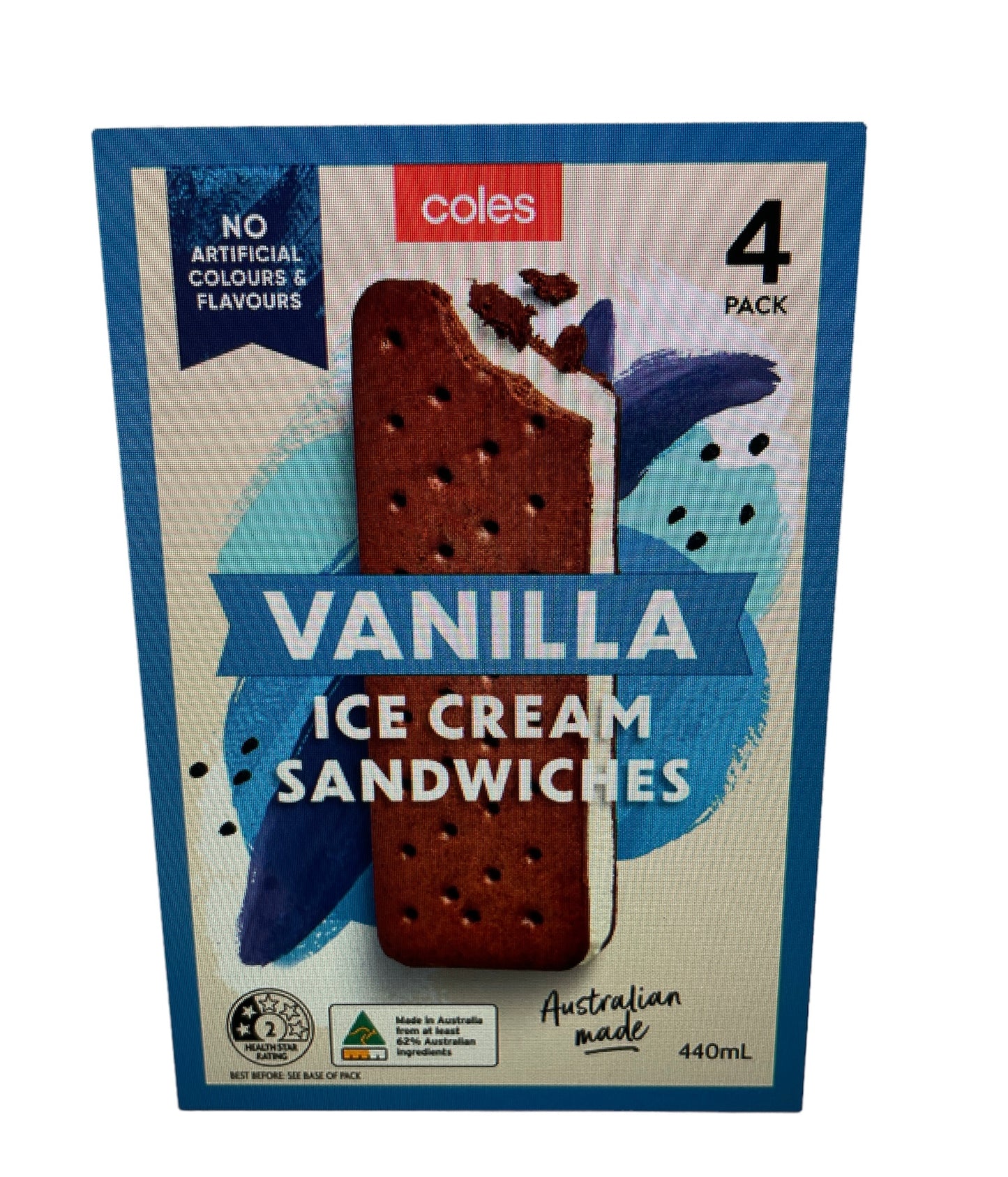 Freeze Dried Vanilla Ice Cream Sandwich