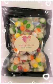 Freeze Dried Sour skittles Rainbow Treats